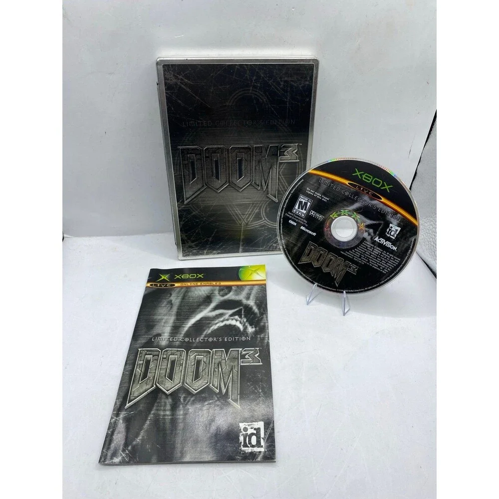 Doom 3: Limited Collector's Edition Steelbook Complete CIB (Tested & Working)